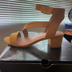 Yellow Suede Heel
