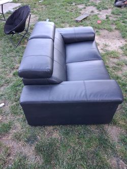 Leather love seat/couch