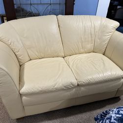 Genuine leather Sofa, Loveseat, And chair