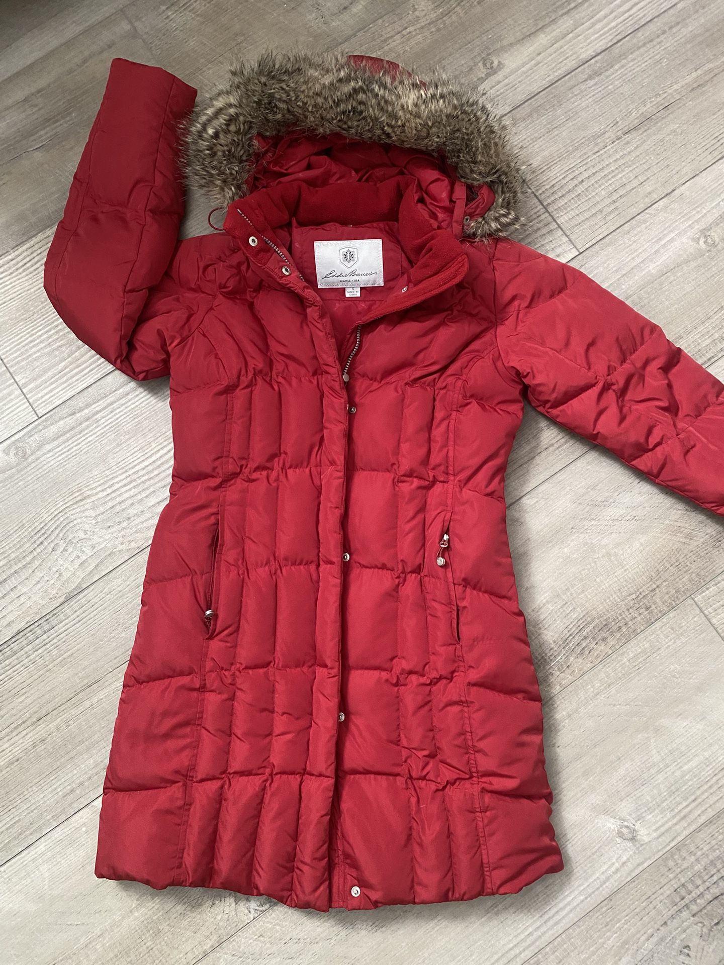 Eddie Bauer 650 Down Fill Parka Jacket Small