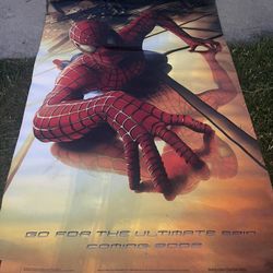 Huge Spider-Man Movie Theater Poster