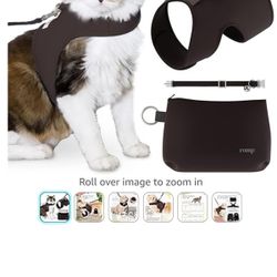 Large Brown Cat Harness, Collar And Leash (7)