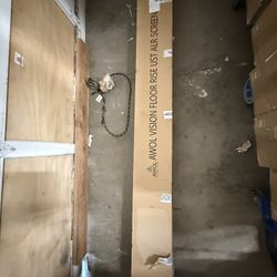 AWOL Vision - ALR-F210C 100" Motorized Floor Rising ALR Ultra Short Throw Projector Screen, 4K/8K 3D