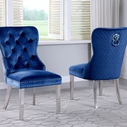 Blue Dinning Chairs 