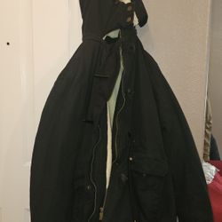 Black XL Sherpa Lined Women's Jacket