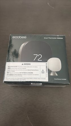 ecobee Smart Thermostat Premium - WiFi, Siri & Alexa Built-In, Smart Sensor