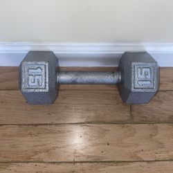 Hex dumbbell 15 Lbs Single