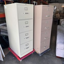 4 Drawer Metal Letter/Legal Size Filing Cabinet Good Condition $45 each 