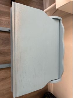 Wooden desk with storage