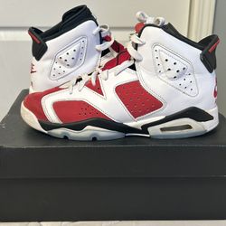 Jordan 6s Carmines  Size 4 1/2