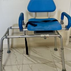 Carousel Sliding Shower Bench With Swivel Seat