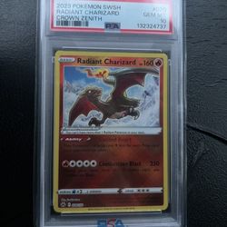 PSA 10 Radiant Charizard Crown Zenith 