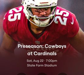 NFL Preseason Cowboys at Cardinals Tickets