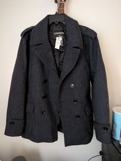 Express Mens Peacoat - Size M - New With Tags