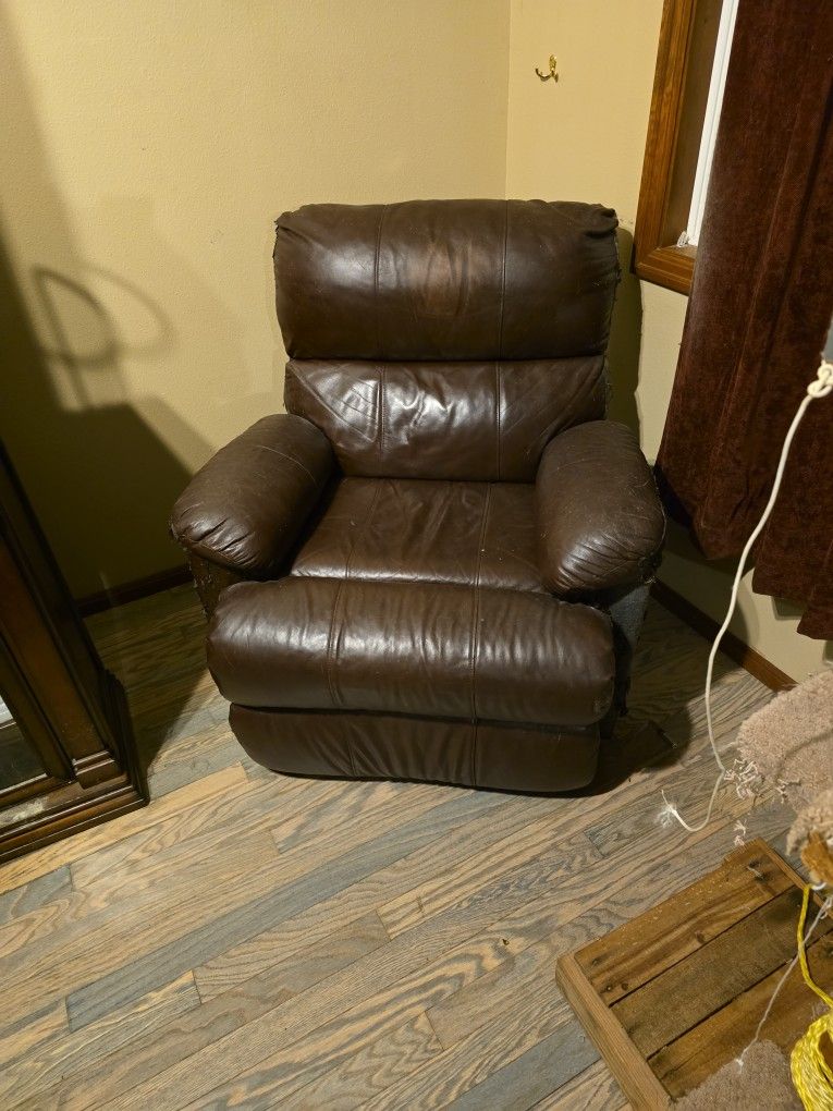 Faux Leather Recliner