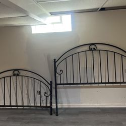 Queen Iron Headboard And Footboard