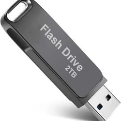 2TB USB Flash Drive, USB Memory Stick, 2000GB High-Speed Thumb Drive, Metal Large Storage USB Drives Data, 2000 GB Pen Drive Jump Drive for Data Backu