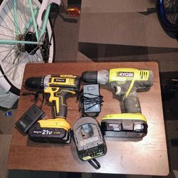 Shinylink es nuebo Taladro Inalámbrico, Juego de Taladro de 21V con Batería de 1, Taladro Eléctrico, Tra. RYOBI P271 drill with 1 battery y cargador 1