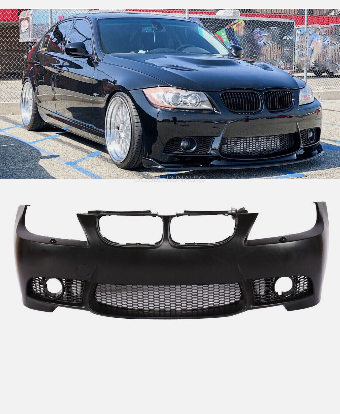 Fits for 2009-2011 BMW E90 E91 3-Series M3 Style Front Bumper Conversion