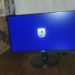 Philips V-Line 22″ LED Monitor – Open Box, Like New, HDMI, Manual Included