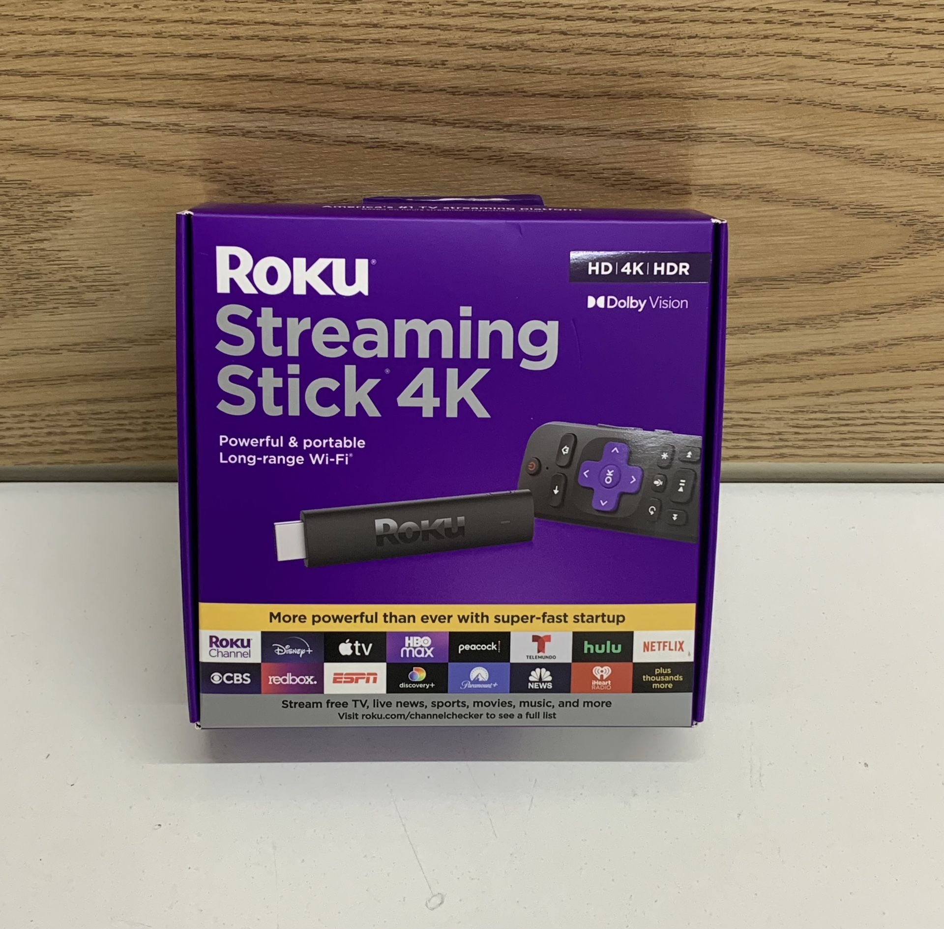 Roku Streaming Stick 4K/HDR/Dolby Roku Voice Remote and TV Controls