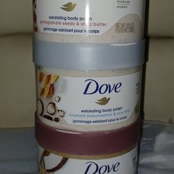 3 Dove  Exfoliating