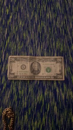 US $20 Bill Federal Reserve Note