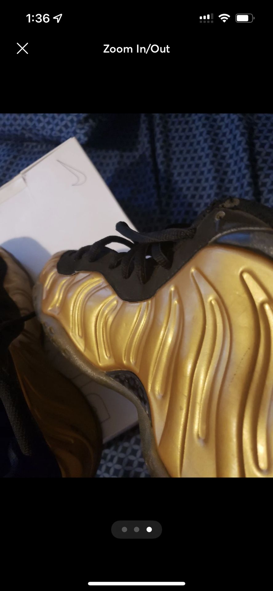 Air Foamposite One Metallic Gold