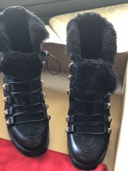 CHristian Louboutin combat boots