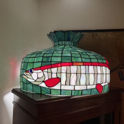 Custom Stained Glass Lamp For Man Cave