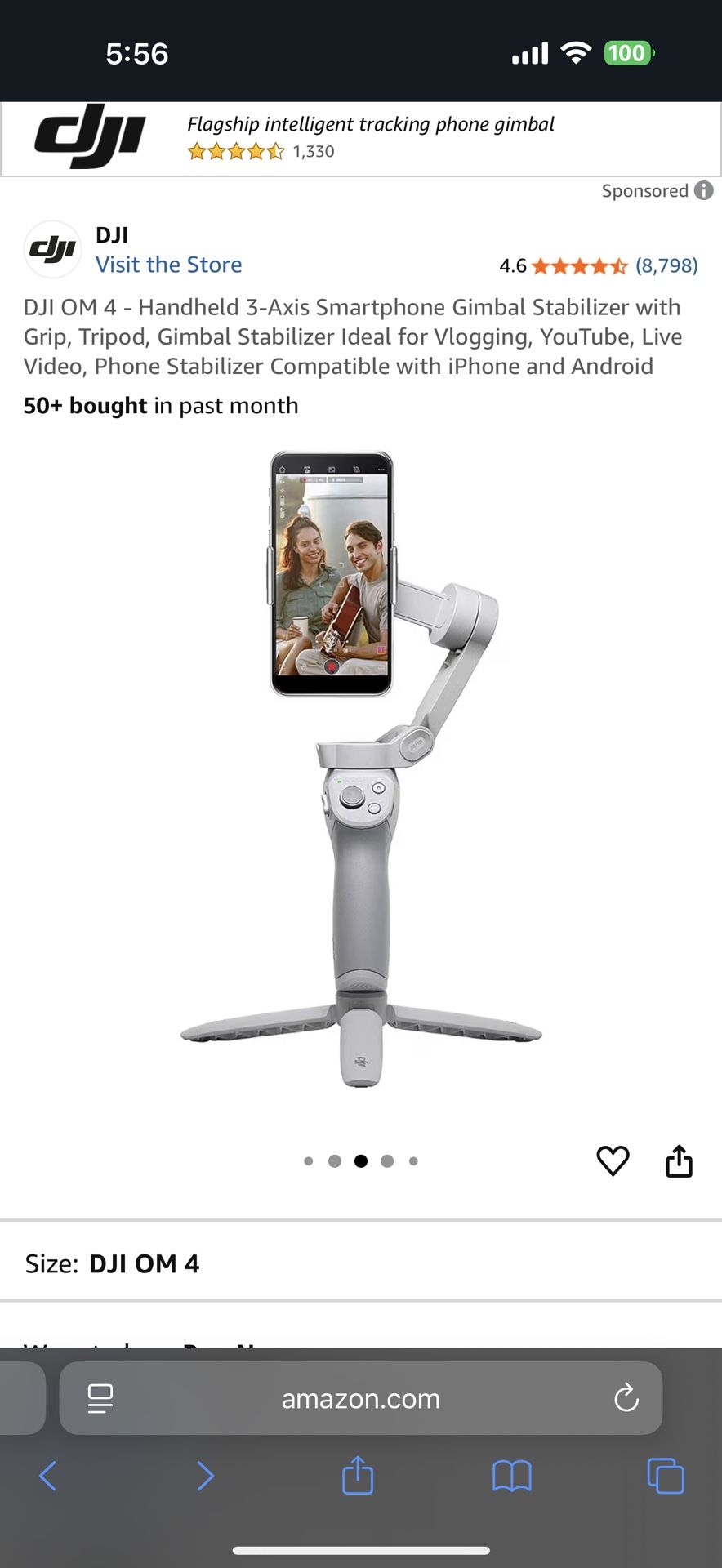 Dji OM 4 Gimbal Stabilizer