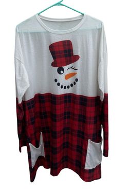 New plus size snowman pajama