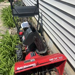 Yard machine 5hp snow blower and craftsman lawn mower