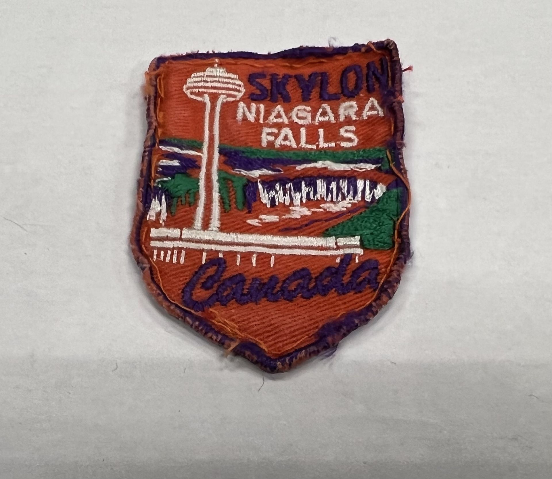Vintage Skylon Tower Niagara Falls Souvenir Patch 2.75"