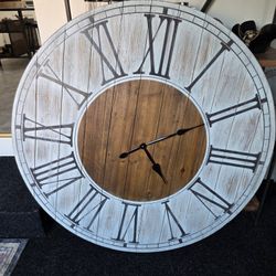 Large 48inch Round Battery Mirror. Farmhouse Modern