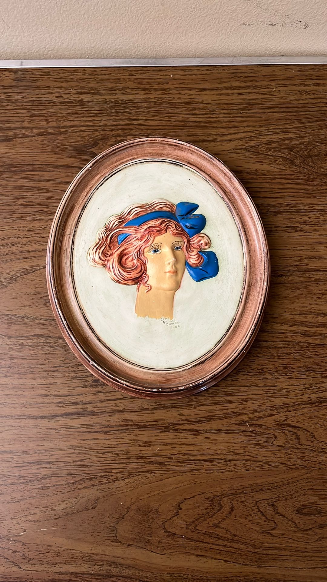 Vintage Erma Gilliland Duncan Wall Art 1906