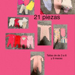 Ropa De Baby Hay De 3 6 9 Meces Son 21 Pieza Todas Por 18 