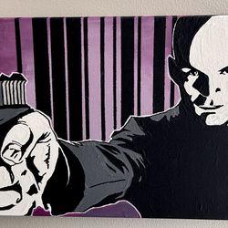 Hitman Agent 47 Acrylic Painting
