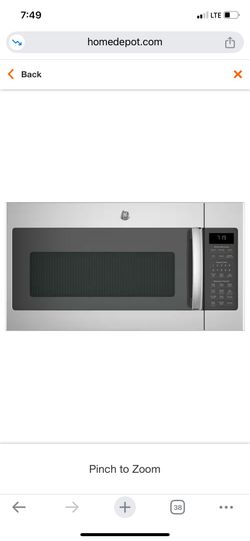 GE 1.9 cu. feet over the range microwave  oven with cooking sensor