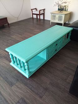 Solid wood coffee table