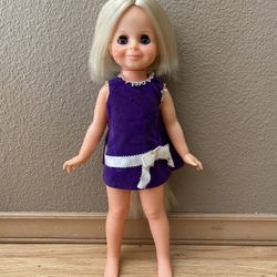 Vintage Ideal 1970 Velvet Doll 