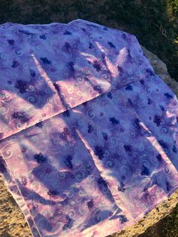 Fabric Purple FUN Print