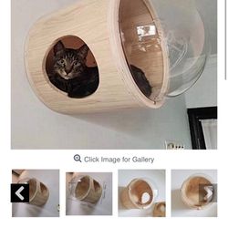 Wall Mounted Wooden Cat Bed 