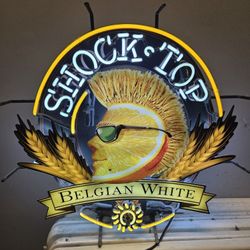 Shock Top Neon Beer Sign
