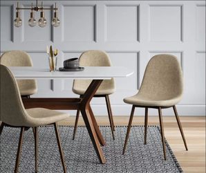NIB Copley Mid-Century Dining Chairs Set of 2 - Cream