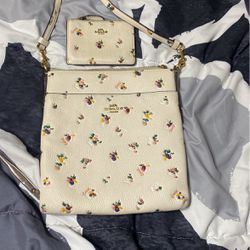 Coach Beige/Cream Animal Purse