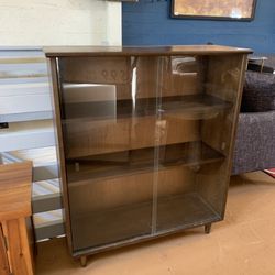 Sliding Glass Door Vintage Bookcase