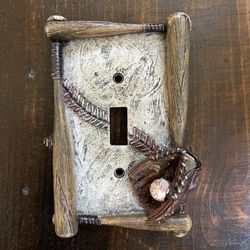 Baseball Light Switch Bedroom