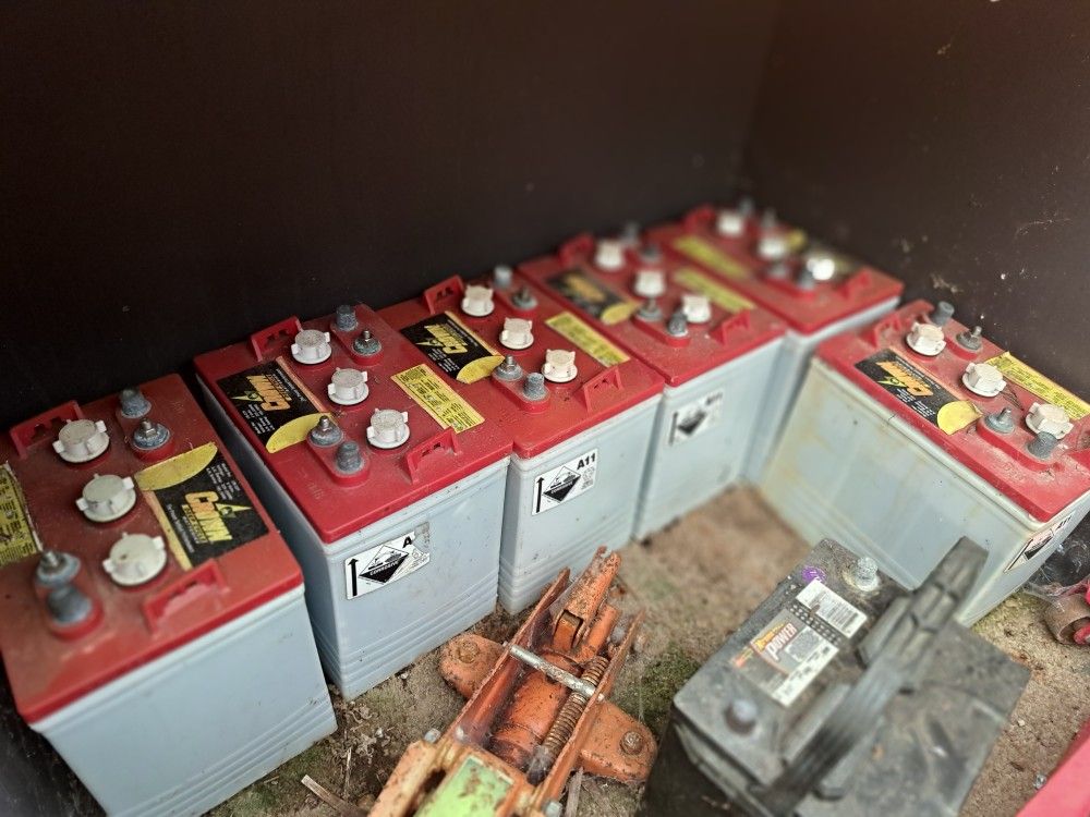 6 -"Crown" brand 6 Volt Deep Cycle Batterys