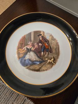Antique British design decorative plate